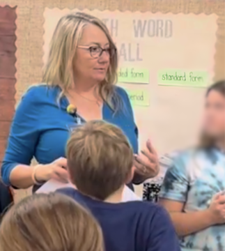 Tammy Tucker and her students