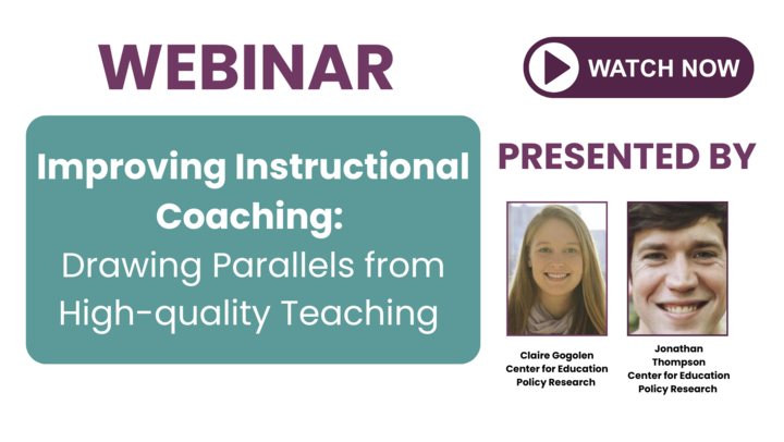 Improving Instructional Coaching webinar
