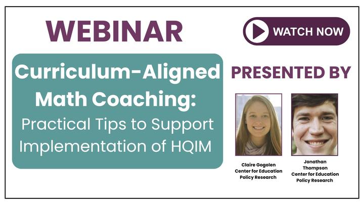 Curriculum Aligned Math Coaching