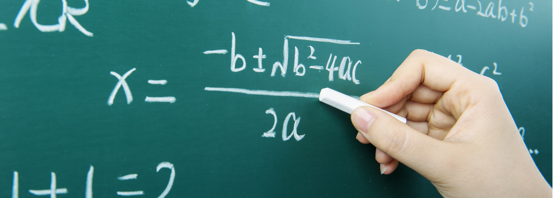 Math on blackboard